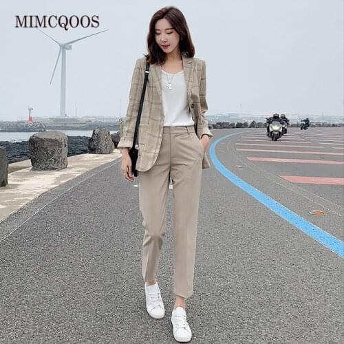2020 Autumn New Womens Trousers Thin High Waist Pencil Pants Fashion Casual Solid Color Female Wide Leg Pants Plus Size