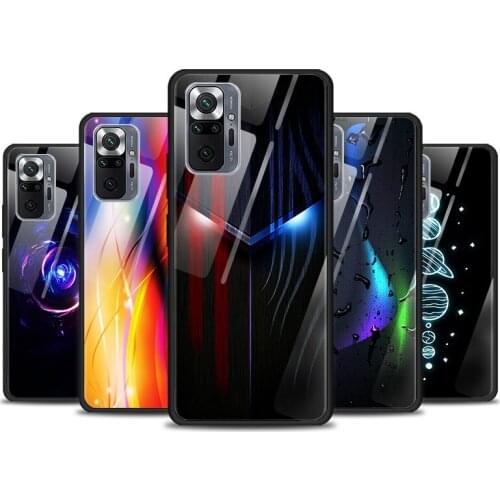 Araba Karbon Fiber For Xiaomi Redmi K40 K30 K20 9T 9C 9A 9 8A 7 Pro Plus Tempered Glass Phone Case