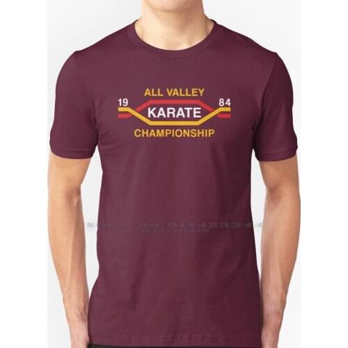 The Karate Kid-All Valley Variant 2 T Shirt 100% Pure Cotton All Valley Karate Kai Karate Kid Movie Martial Arts Kids 80s Retro