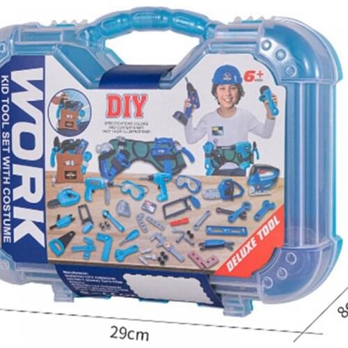 Kids Toys 28 Pcs Kit Including Construction Worker Construction Tool Accessories Playset Construction Pretend Play Toy