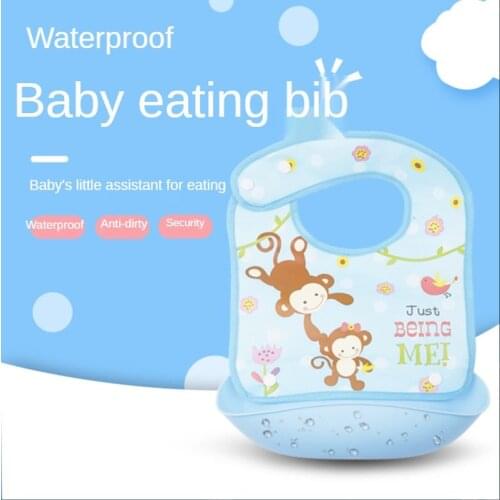 Cartoon Bib Waterproof Saliva Dripping Banana Bibs Cartoon Newborn Feeding Soft Edible Aprons Baby Adjustable Burp Scarf