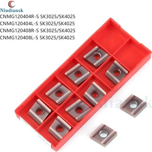CNMG120404R-S CNMG120404L-S SK3025 CNMG120408R-S CNMG120408L-S SK4025 Carbide Alloy Inserts CNC Lathe Cutting Tool Turning Blade