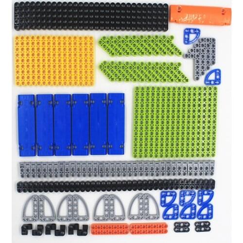 HOT 195pcs model building blocks toy boy parts technic building bricks children toys compatible with Lego studless beams fram