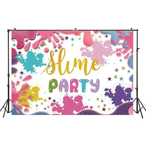 HUAYI Photography Backdrop Birthday Prom Party Desserts Table Decor Photo Background Graffiti Painted Baby Shower BackdropW-3617