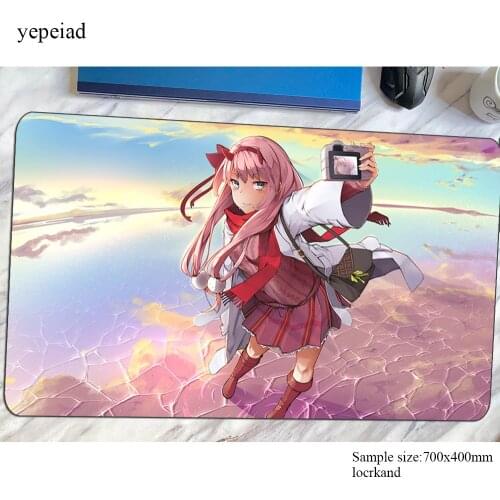 Darling in the franxx mousepad Mass pattern gaming mouse pad big gamer mat game computer desk padmouse keyboard home play mats