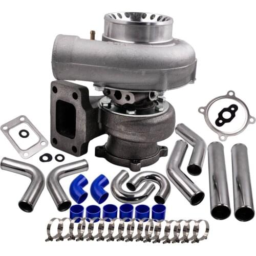 GT35 GT3582 Turbo Intercooler Pipe Kit 76mm For Nissan Safari Patrol 4.2L TD42 Diesel GQ Y60 Universal Turbocharger Anti Surge