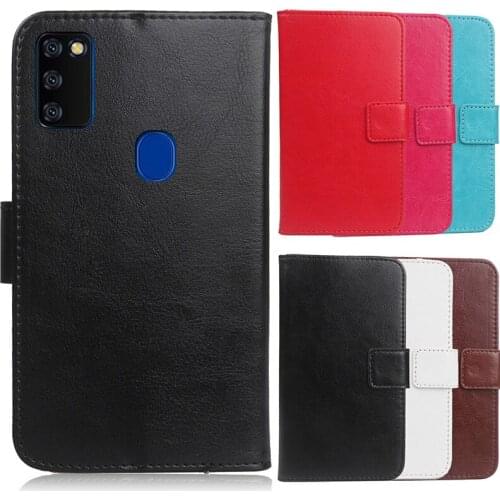 For XGODY S20+ 6.53" Solid Color Leather Flip with Card Packet Bags Phone Case for XGODY S20+ Holster