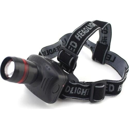 Zoomable mini led headlight outdoor high bright head lamp lampe frontale led flashlight Adjustable Focus lantern for camping