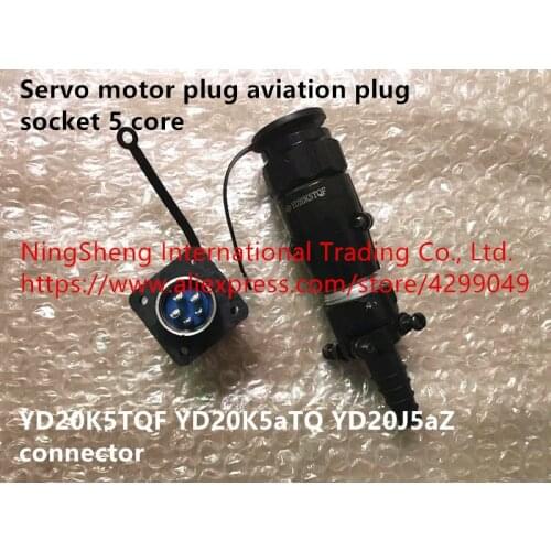 Original new 100% servo motor plug aviation plug socket 5 core YD20K5TQF YD20K5aTQ YD20J5aZ connector