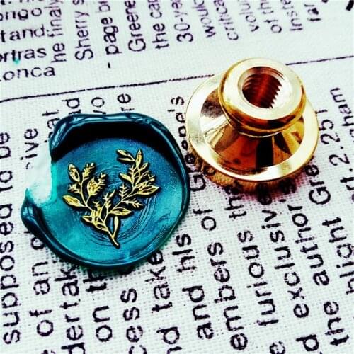 FLOWER Leaf Eucalyptus wax seal stamp,Envelope seal DIY sealing wax stamp vintage custom design box set wood metal handle deco