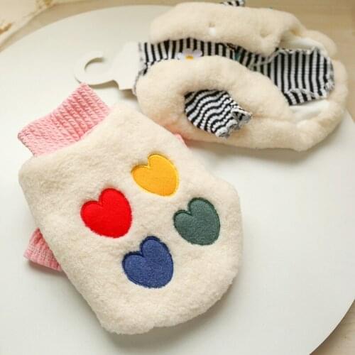 Rainbow Lamb Wool Dog Vest Clothes Warm Poodle Cat Overalls Puppy Pet Jumpsuit for Small Medium Dogs Coat Outfit Chihuahua Pug