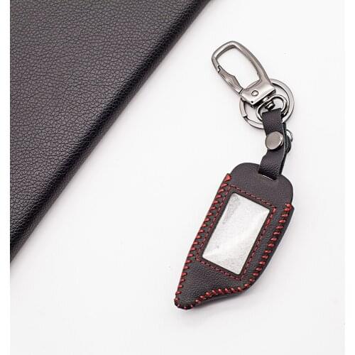 A91 Hot Sale Functional 100% Leather Case Cover for Russian Version Twage Starline A91 LCD Two Way Car Alarm System