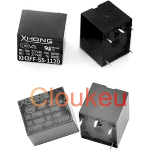 Relay XH3FF-SS-103 105 106 112 124D DM 3V 5V 6V 12V 24V 10A 4pin 5pin T73