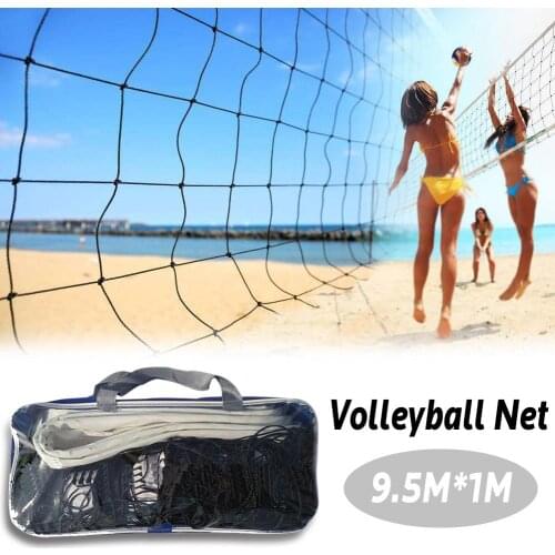 1PC 9.5x1m Portable Badminton Volleyball Net Indoor Or Outdoor For Beach Volleyball Net Training Exercise