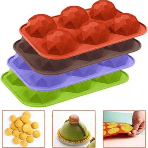3D Football Silicone Soap Molds Bakeware Cake Decorating Tools Pudding Jelly Chocolate Fondant Mould Ball Shape Biscuit Tool