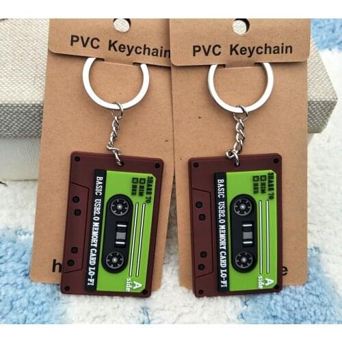 Tape Style Fashion Anime Toy Figures Keychain Cartoon Keyholder Birthday Unisex Gifts New