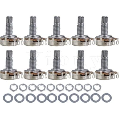 Yibuy1 set of 10 A250K OHM Audio volume Guitar Potentiometer