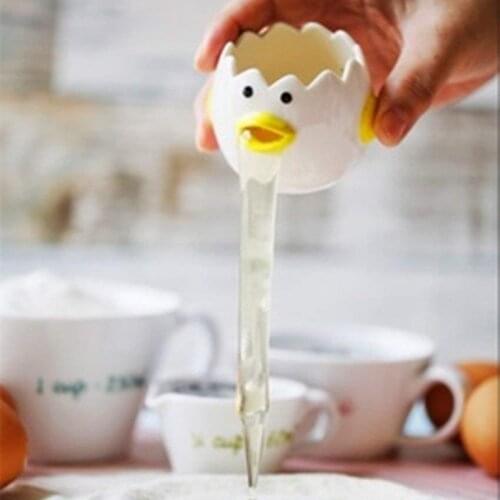 Funny Kitchen Egg Yolk Separator Food-grade Egg Divider Protein Separation White Yolk Sifting Egg Cooking Gadget