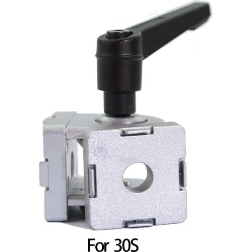 1pcs Die cast Zinc Alloy Flexible Pivot Joint Connector with Handle corner hinge for Aluminum Extrusion Profile 30 Series