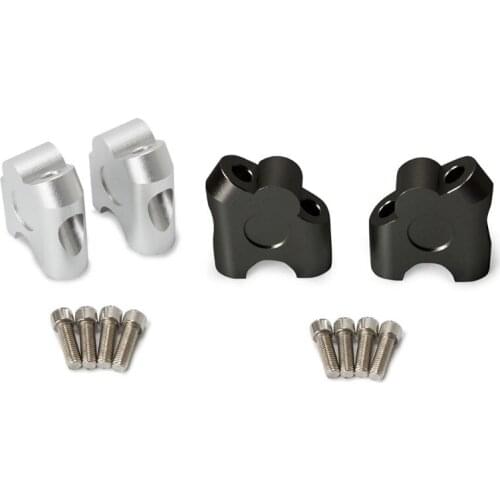 2X Motorcycle 22mm Handlebar Riser Clamp Back Mount 7/8" Handle Bar Clamp Extend