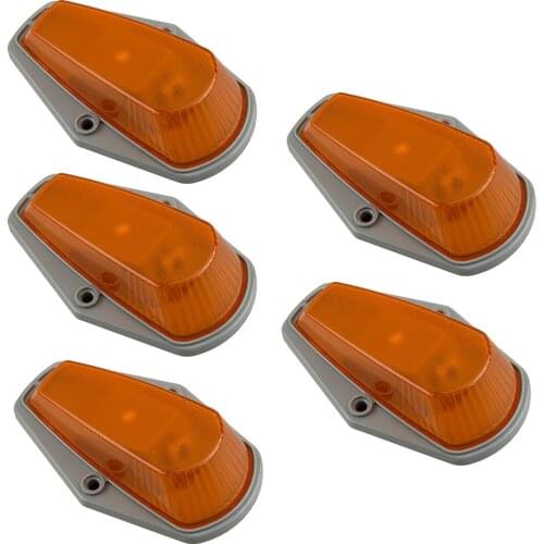 5Pcs Roof Cab Marker Running Light Bases Housings Covers Fit for Ford F150 F250 F350 1980-1991 1992 1993 1994 1995 1996 1997