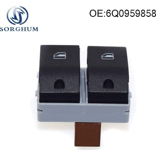 6Q0959858 6Q0959858A Electric Power Front Window Switch Button For Seat Ibiza Cordoba 02-09