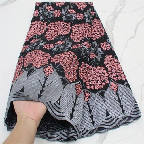 African Laces Fabric Diy Swiss Voile In Switzerland 2021 Nigerian Cotton Lace Fabric For Dresses Party Wedding 4353B