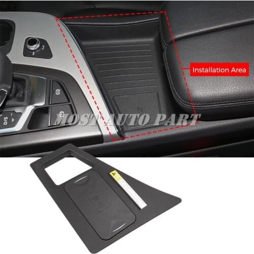 10W Inner Car Wireless Charger Phone Fast Charger Center Console For Audi Q7 2016-2021 The Phone With QI Wireless Charging LHD