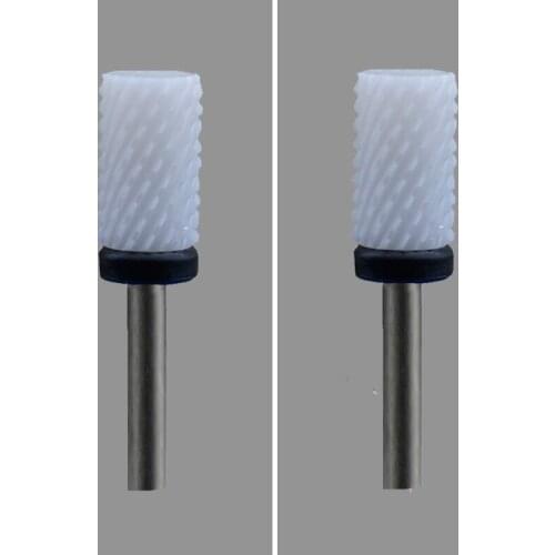 White Ceramic Nail Drill Bit-4Pcs/Lot - Small Barrel Bit - (0090.060)