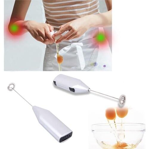 Household Mini Stainless Steel Electric Whisk Coffee Blender Milk Frother Mixer Blender Milk Foamer Maker For Kitchen