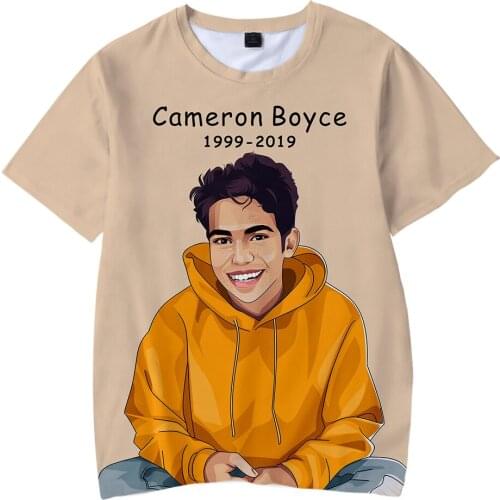 Cameron boyce 3D New Clothes T-shirt Print Children summer t-shirts 2019 Hot Sales boys and girls Short Sleeve t-shirt plus size