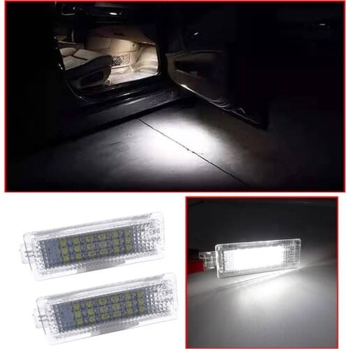 2 PCS Footwell Door Courtesy Car LED Interior Light No Error Install for BMW E92 E81 E87 F20 E60 1 3 5 Series