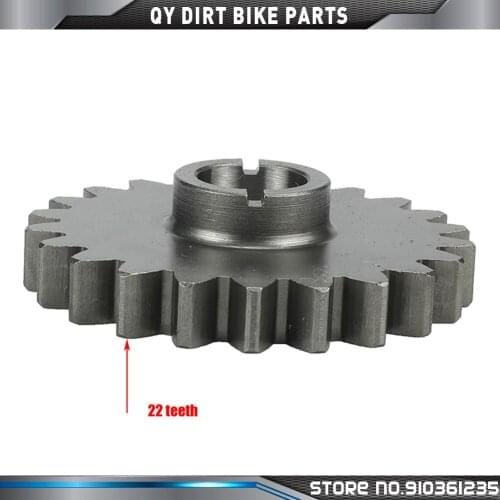 Motorcycle Engine Gear Start Gear 22 Teeth For lifan 150 150cc 1P56FMJ Horizontal Kick Starter Engines Dirt Pit Bikes Parts