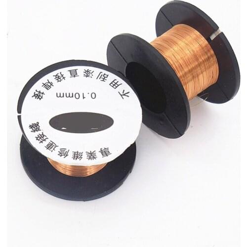 Enamelled Copper Wire 0.1mm Copper Winding Link Wire for Industrial Home Repair Soldering Maintenance, 11.5 Meters Length