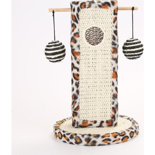 Cat frame cat paw board cat climbing frame cat scratching post cat toy cat jumping platform cat tree leopard color cat bed