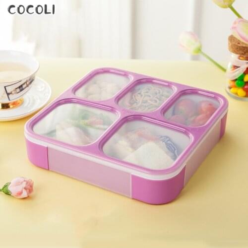 1200ml Lunch Box Food Storage Container Microwavable with Compartments Leakproof Thermal Bento Boxes for Kids Comida Lunchbox