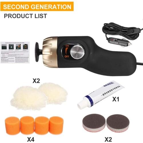 8500r mini Upgraded Version Car Electric Polisher Cleaning and Polishing Waxing Machine Automobile Surface Scratch Repair Tool