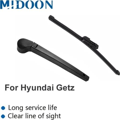 MIDOON Rear Wiper Arm & Rear Wiper blade for Hyundai Getz 2002-2009 2003 2004 2005 2006 2007 2008