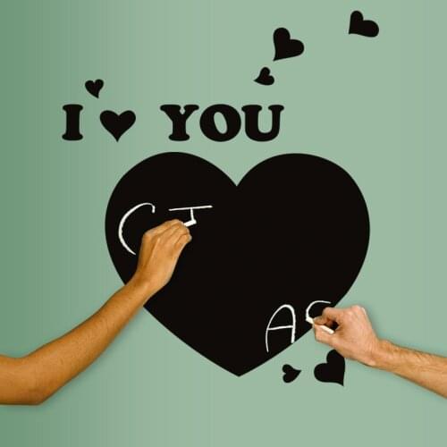 Cute cartoon Removable Blackboard Sticker Craft Home decoration Chalkboard Chalk Board waterproof Stickers Black Free shipping