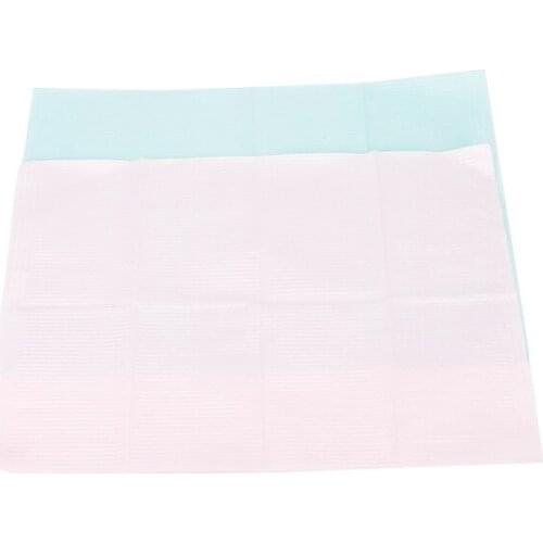 125pcs Disposable Dental Bibs Neckerchief Bib Scarf Oral Hygiene Medical Paper Scarf Dentist Products Materials