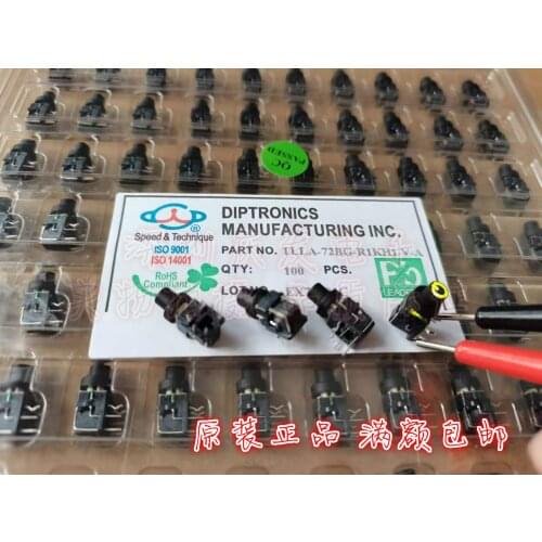 Original New 100% TLLA-72BG-R1KH1-V-A LED light touch switch with light green bend foot