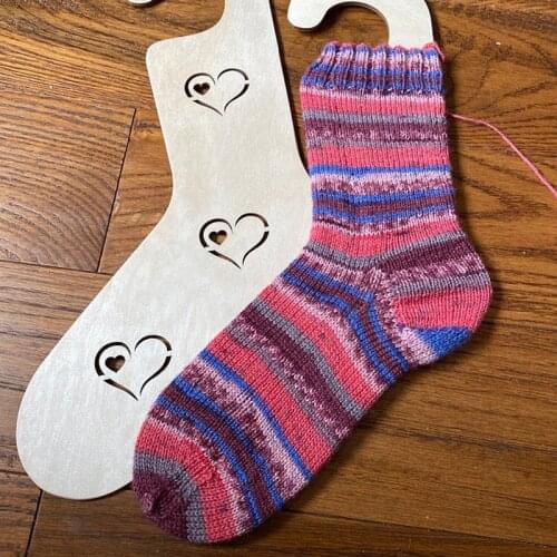 A pair of wooden Sock Blocker 5 sizes,sock dryer,Handmade Socks Blockers,Hand knit socks Knitting gift idea