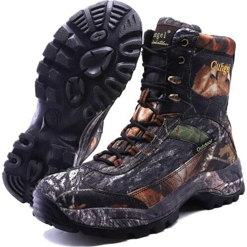 Hiking Boots Men Tactical Boot Army Sport Men Shoes Hiking Shoe Male Outdoor Winter Hunting Boots Mountain Shoes Waterproof