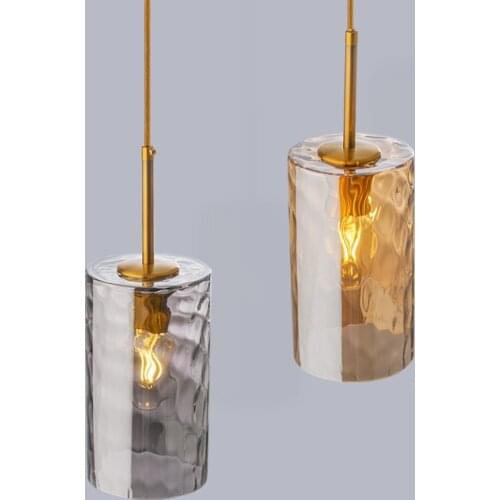 Ceiling Chandelier Modern Restaurant Chandelier Bedroom Lamp Creative Personality Water Wave Glass Interior Lighting