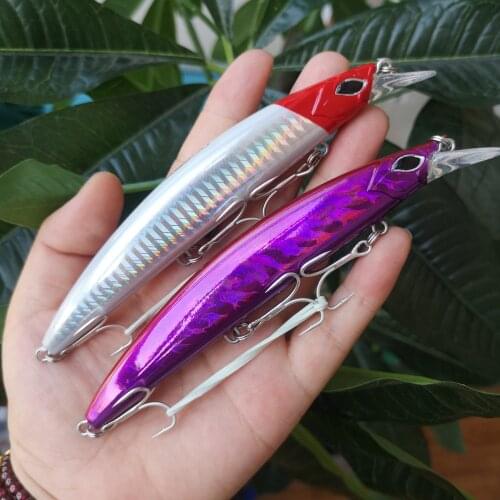 Noeby Fishing Lure 130F Floating Minnow 130mm 23g Long Casting Jerkbait Artificial Hard Bait Saltwater for Sea Bass Fishing Bait