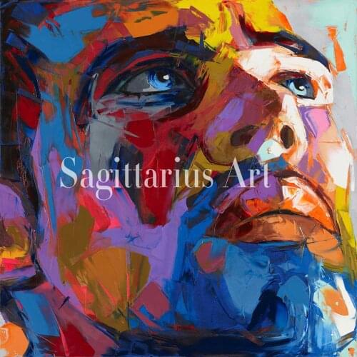 Handmade Hand painted Modern Francoise Nielly Abstract Wall Decor Untitled 119 Oil Painting Artwork Canvas Painting Fine Art