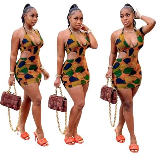 S390175 Wholesale Items Mini Hollow Out Dress Hot Saling Product 2021 with CE Certificate Dresses for Women Summer Dress