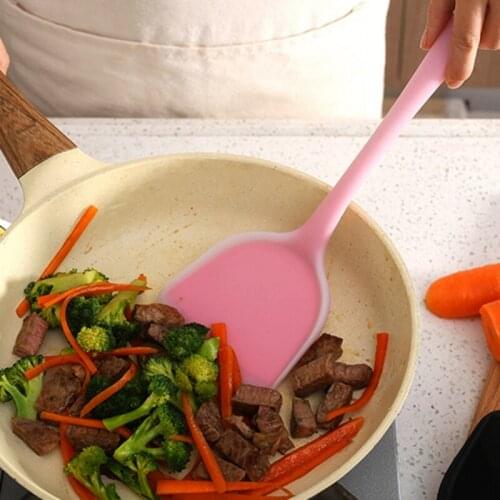 Silicone Spatula Beef Meat Egg Kitchen Scraper Wide Pizza Shovel Non-stick Turners Food Lifters Home Cooking Utensils R