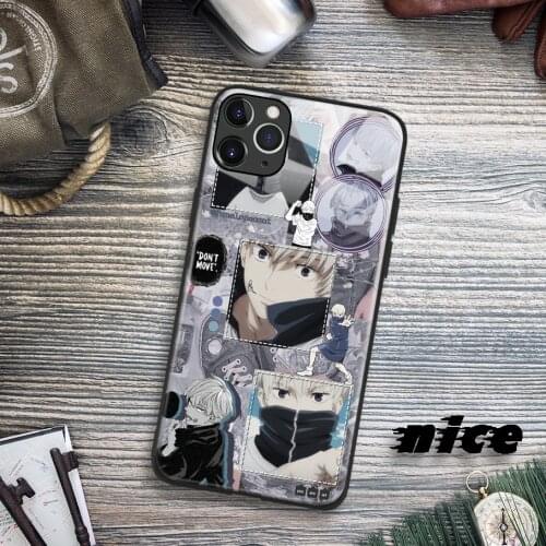 Inumaki Toge Jujutsu Kaisen Anime Glass Soft Silicone Phone Case FOR IPhone SE 6 7 8 Plus X XR XS 11 12 Mini Pro Max Cover Shell