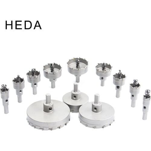 TCT Small Alloy Hole Saw Bit for Carbon Steel Stainless Steel Aluminum Plate Metal 14-100mm Tungsten Carbide Tipped Drill Bit